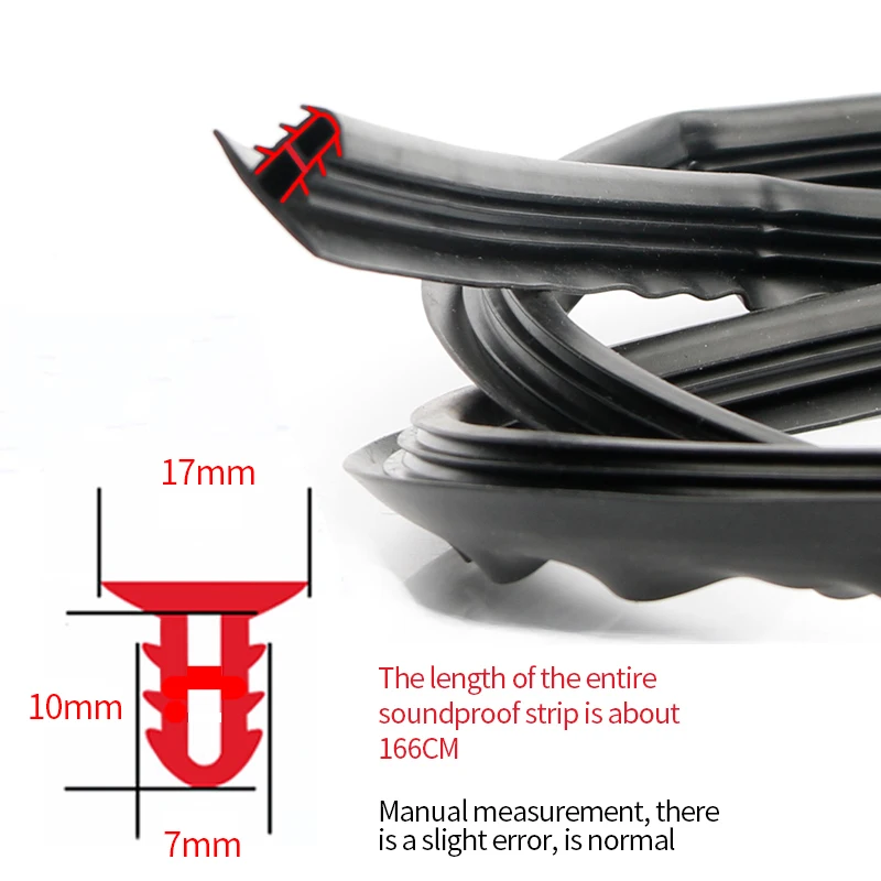 Car Dashboard Sealing Strips Sound Insulation for Skoda octavia a5 a7 1 rapid fabia yeti superb