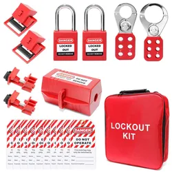 Lockout Tagout Kit Electrical:2pcs Safety Hasp Locks Electrical Lockout Tagout Kit Hasps Safety Padlocks Circuit Breaker Locking