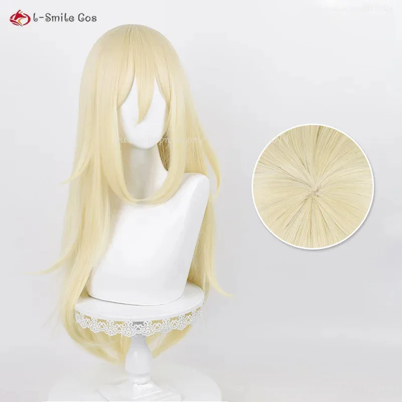 Candy 2025Anime Rachel Gardner Cosplay 75Cm Rambut Sintetis Tahan Panas Emas Muda Wig Ray Permainan Peran + Topi Wig