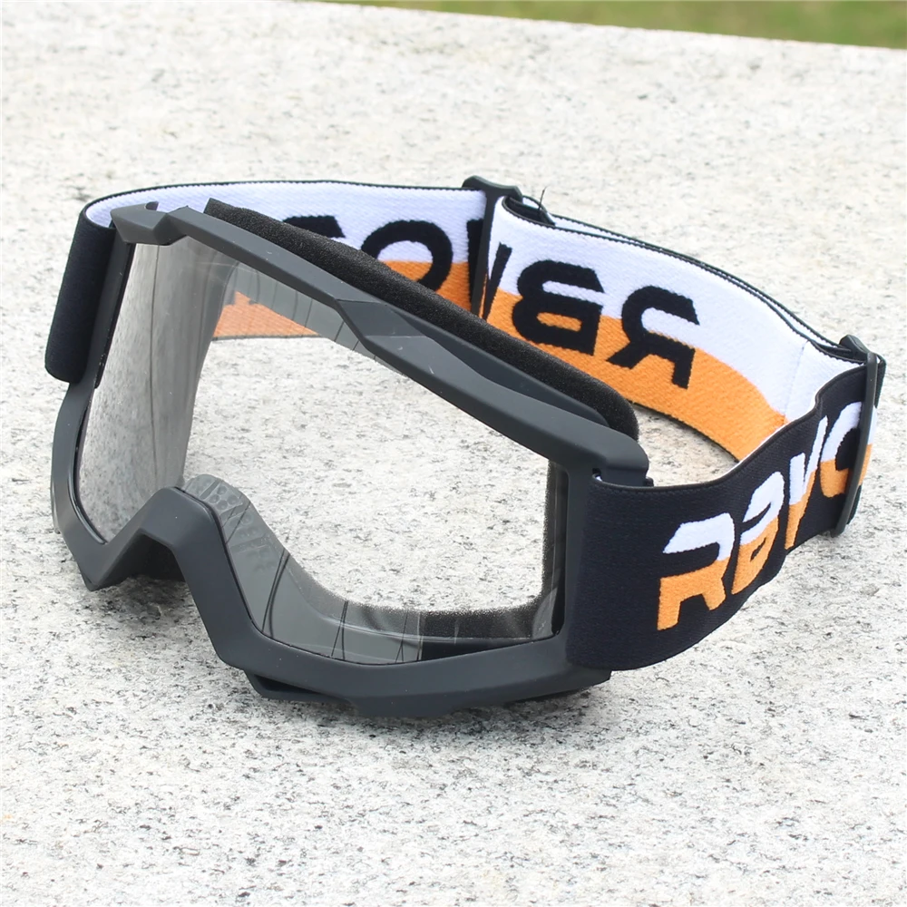 Herren Retro Motorrad-Sonnenbrille Nachtsicht Motocross Schutzbrille MX Fahrbrille Vintage Helm-Brille