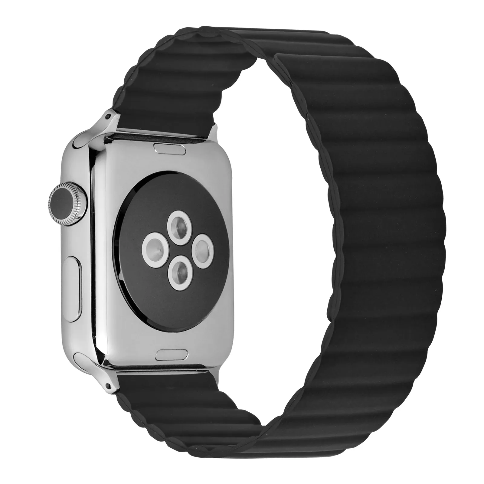 Silicone Magnetic Watch Strap 20mm 22mm Watchband Replacement Waterproof for Men and Women Quick Release