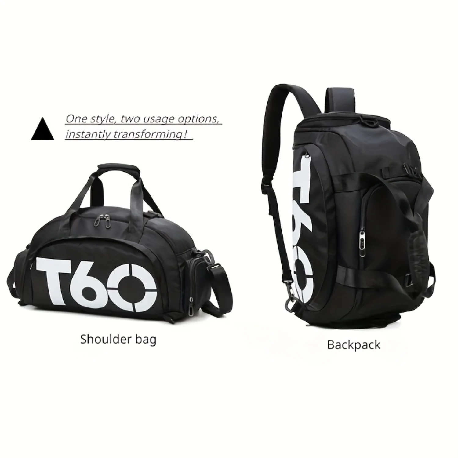 1pc Shoulder Bag, Outdoor Sports Bag Luggage Bag, Wet And Dry Separate  Bag, Men And Women Travel Bag, Gym Yoga Bag, Outdoor Tra