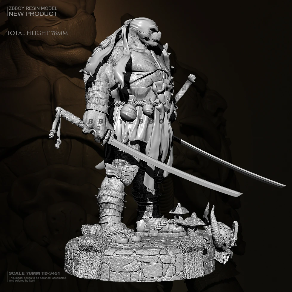 78mm Resin model kits figure colorless and self-assembled TD-3451