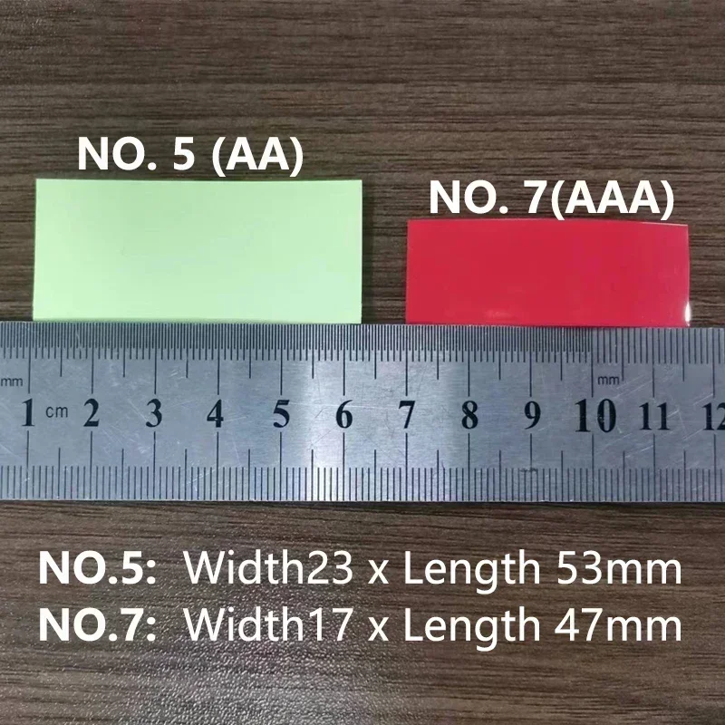 18650/26650/21700/No.5/No.7 pellicola avvolgente in PVC pellicola termoretraibile pretagliata guaina termoretraibile custodia termoretraibile tubo