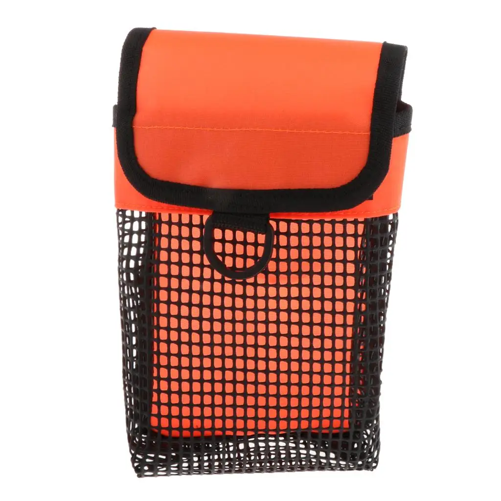 SMB Safety Marker Mesh Pouch Lightweight Compact Storage Bag for Scuba Diving Snorkeling Equipment