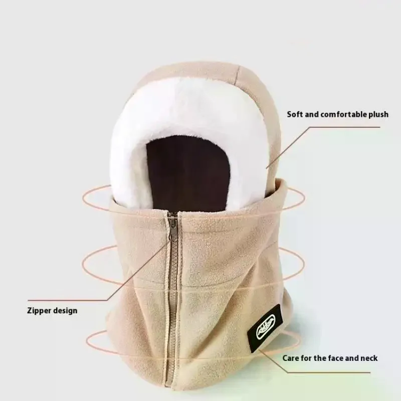 قبعة مقاومة للرياح في الشتاء لركوب الدراجات، قناع وجه سميك ودافئ لحماية الأذن، عصابة رأس لركوب الدراجات، قبعة قطنية مقاومة للبرد #4