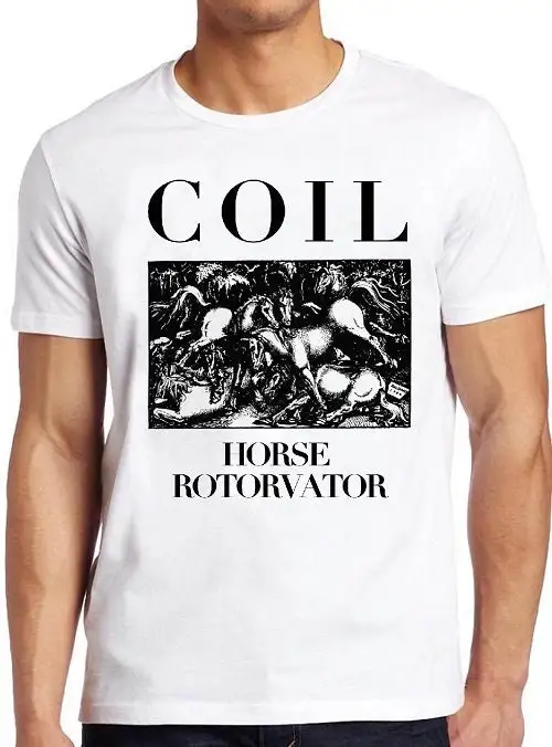 Coil T Shirt B3027 Horse Rotorvator Electronic Retro Cool Top