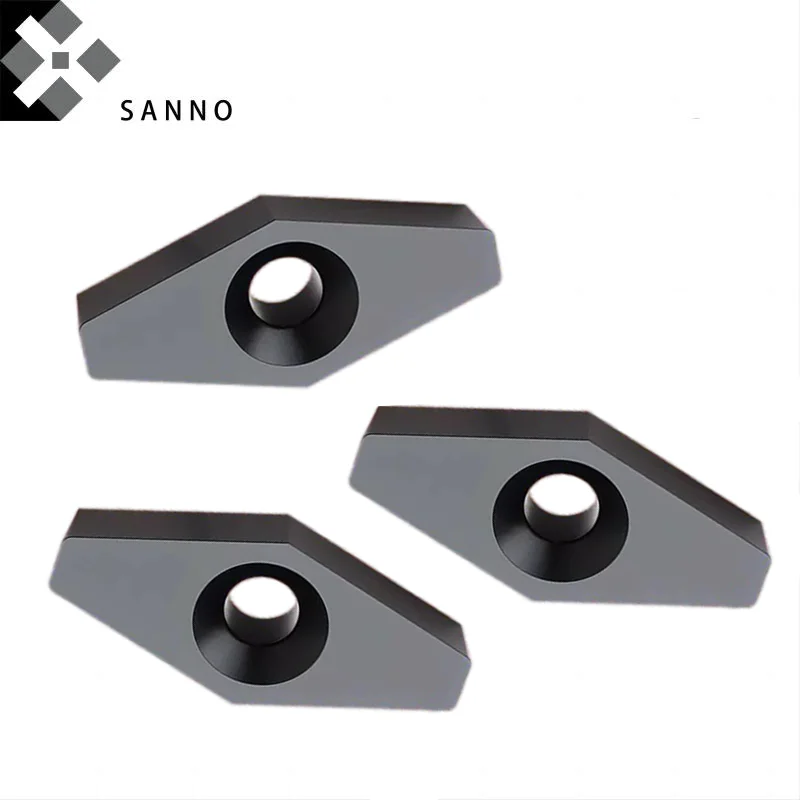 34 Degree Belt Pulley Carbide Inserts V Type CNC Grooving Blades VCGT22T608 34° Cutter Holder For Cast Iron Steel Aluminum