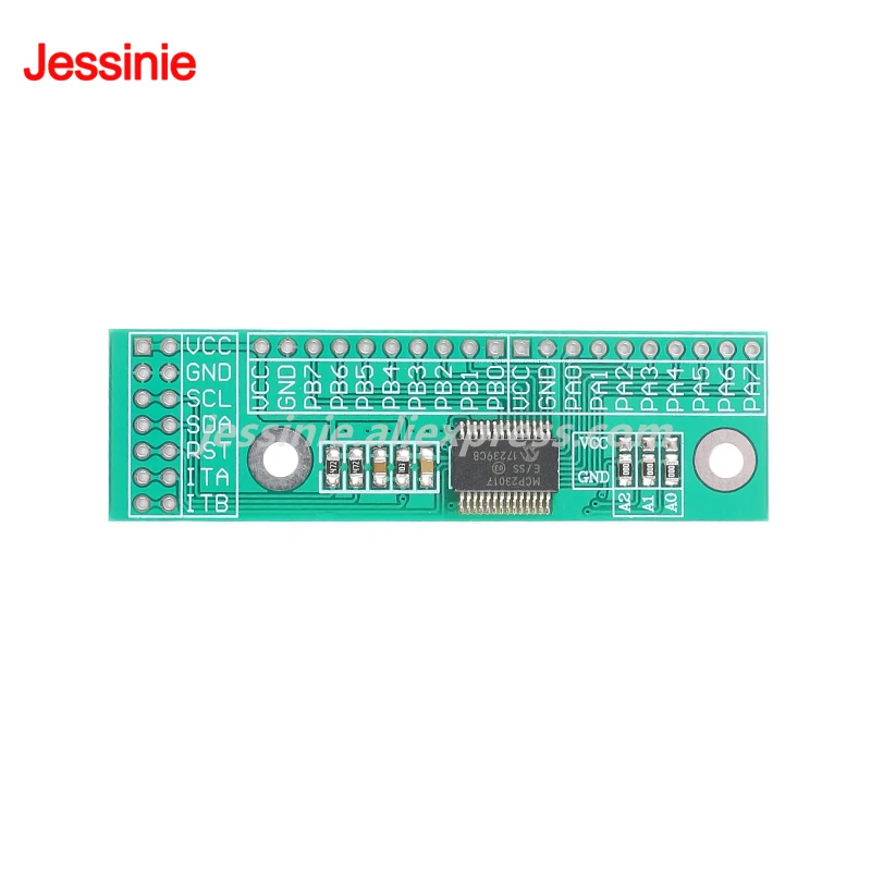 5pcs/1pc MCP23017 I2C Interface 16bit I/O Expansion Module Pin Board IIC to GIPO Converter 25mA Drive Power Supply for Arduino