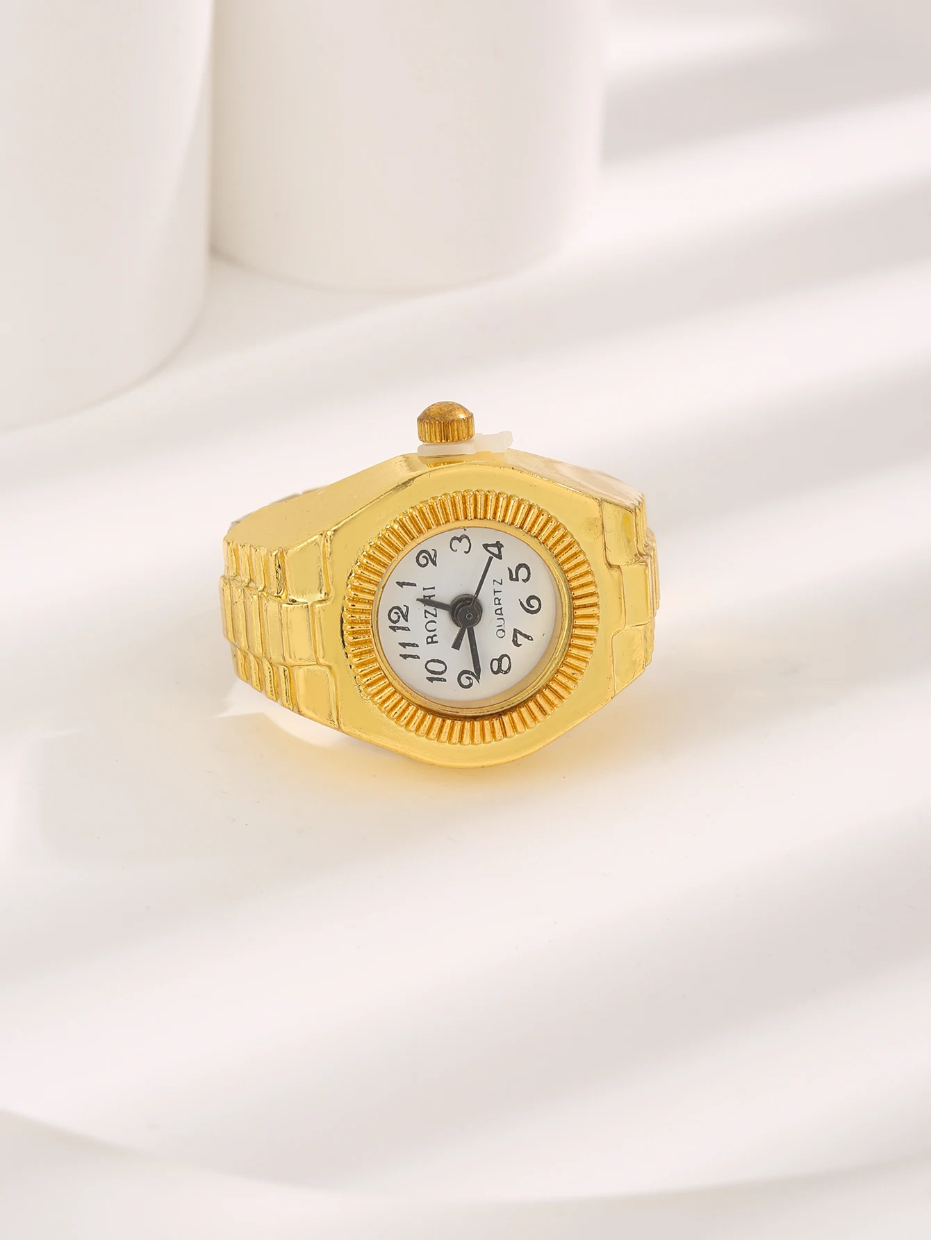 ساعة إصبع صغيرة عتيقة للأزواج ، ساعات كوارتز إبداعية مستديرة ، إكسسوارات الموضة #3