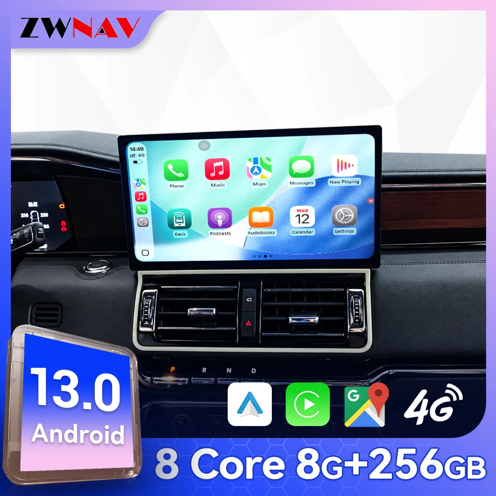 13.1 Inch Android13 Car Radio For Lincoln Navigator 2016-2026 Wireless Carplay Android Auto GPS DSP SWC AHD Multimedia Head Unit