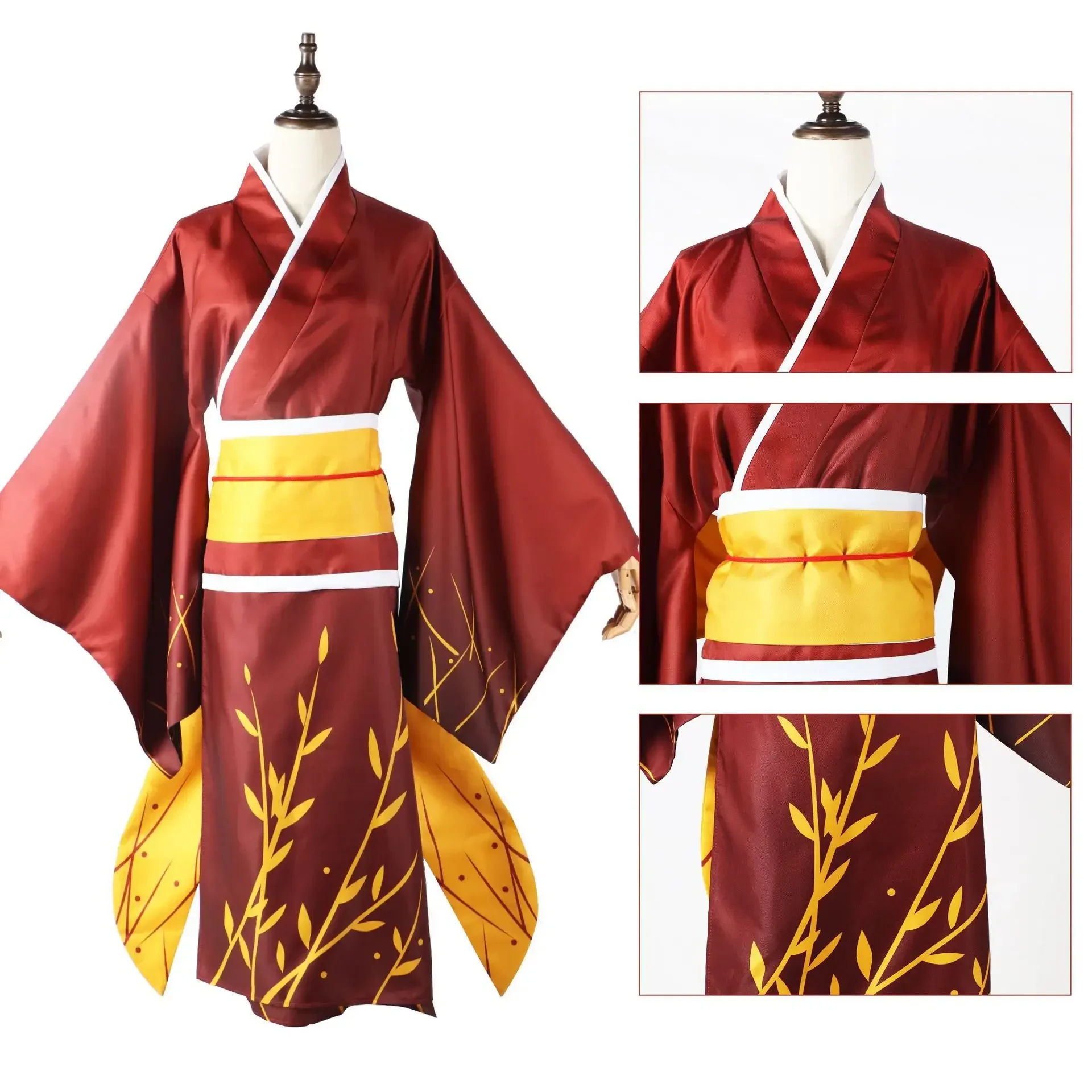 Bungo Stray Dogs Izumi Kyōka disfraz de Cosplay Anime Kimono peluca conjunto completo Izumi Kyōka Cosplay para trajes de fiesta de Halloween arco mujeres