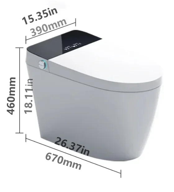 Smart Toilet, Modern Automatic Sanitary Ware Auto Open Flush, Intelligent Wc Commode Bidet Toilet S Trap ,Bathroom, with Remote