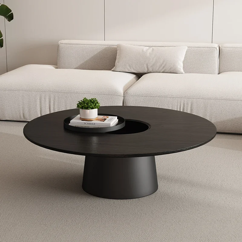 이탈리아 미니멀리스트 원목 커피 테이블