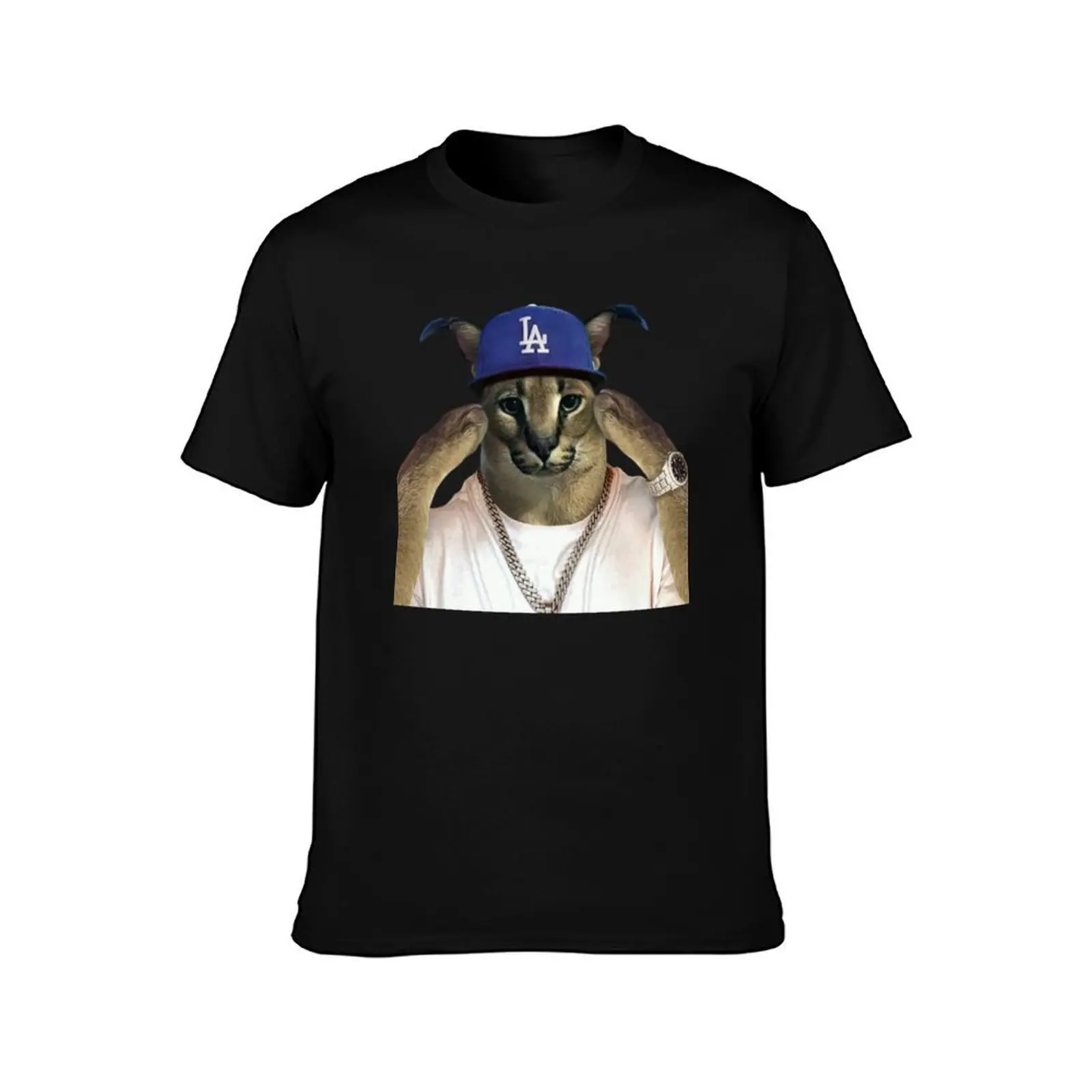 Big Floppa Rapper T-Shirt Comfortable Work Wear Tee T-Shirt