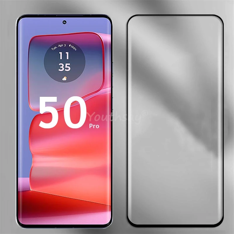 

For Motorola Edge 50 Pro Glass 3D Curved Screen Protector Film Motorola Moto Edge 50 Pro Tempered Glass Motor Edge 50 Pro Glass
