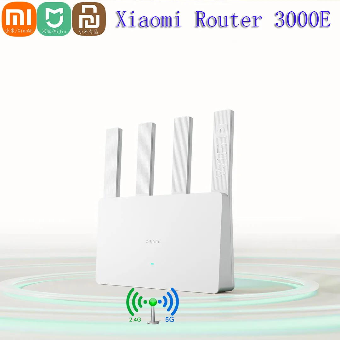 Xiaomi Mijia Router AX3000E WiFi6 3000 Mbps 2.4G/5GHz Dual DAN/LAN ports Qualcomm Processors 256MB Memory Mesh Game Accelerator