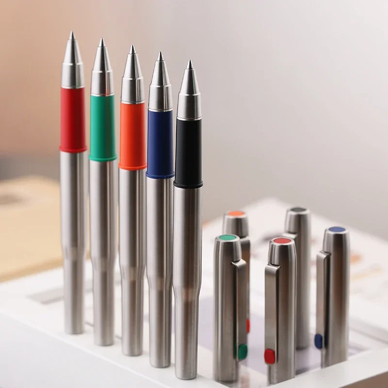 MAJOHN B25 Creative Spades Ares Stainless Steel F 0.5mm Fountain Pen Ballpoint Pen Schmidt Refill Business Wiring Christmas Gift
