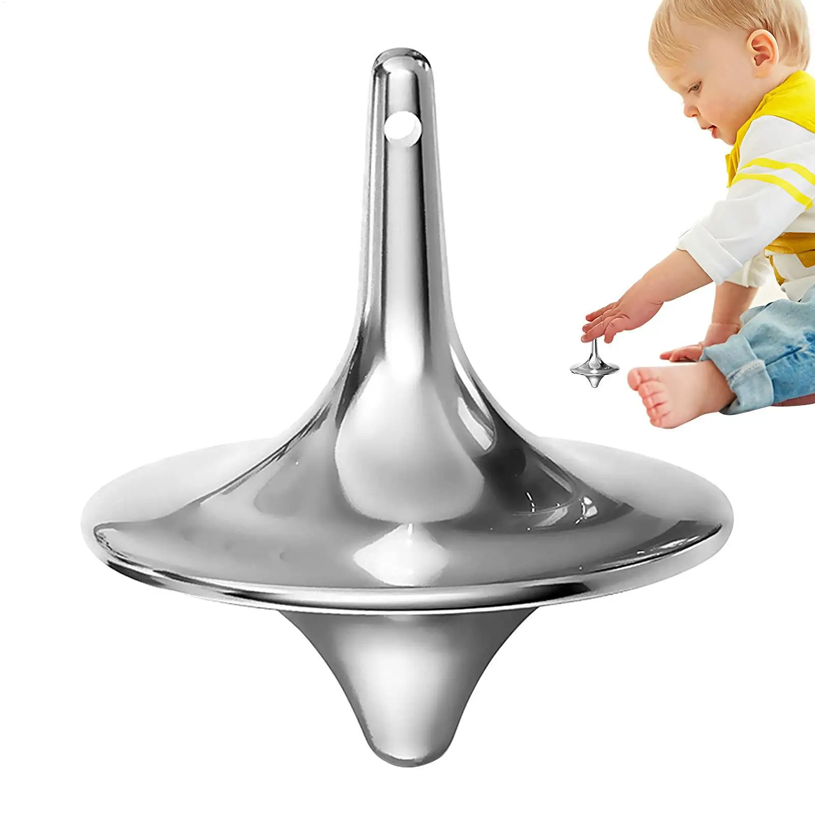 Metal Gyro Hot Movie Totem Hand Spinnings Top Fingertips Small Cyclones Gyroscope Antistress Fidget Toys For Children Gifts