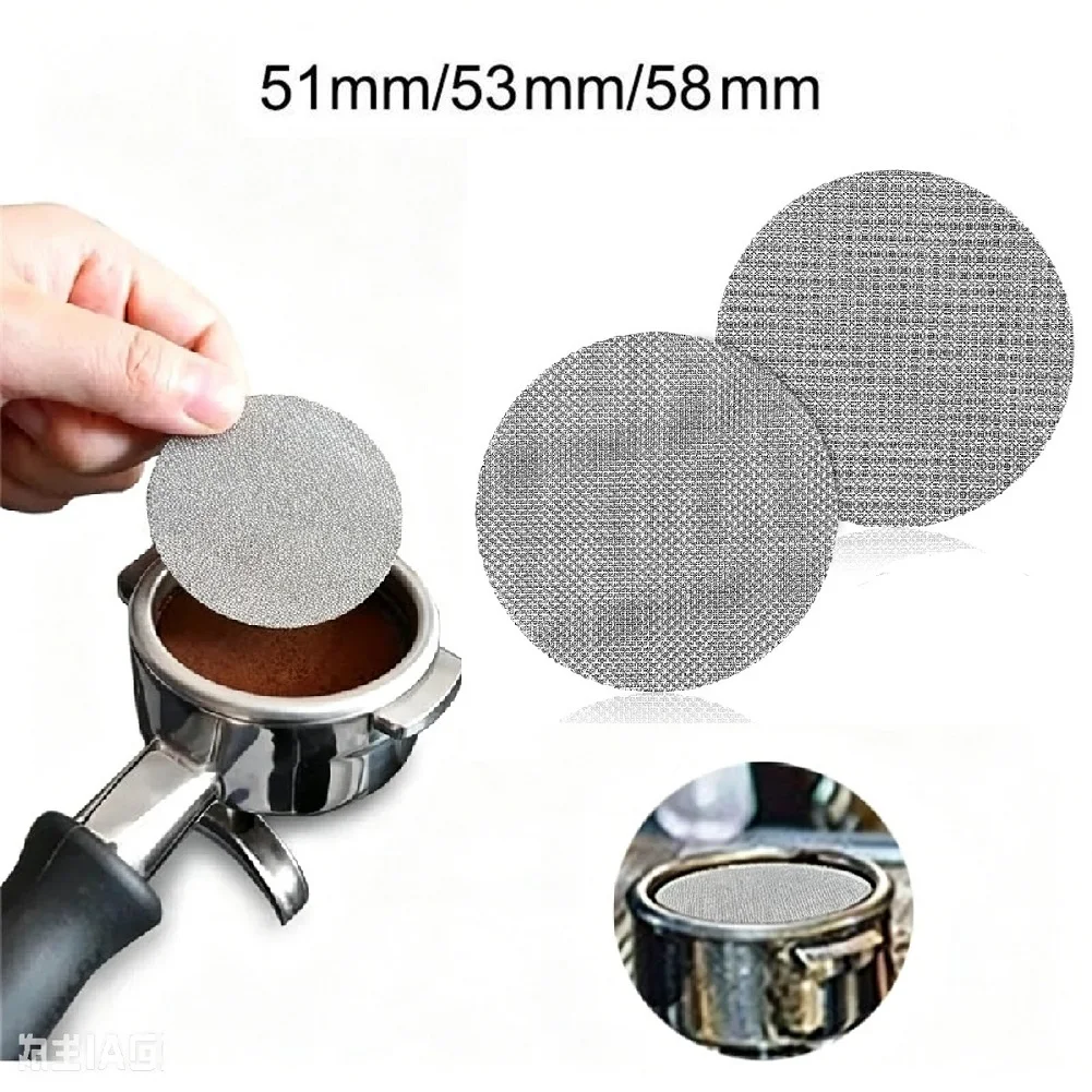 2pcs 51/53/58mm Reusable Coffee Filter Screen Mesh For Portafilter Coffee Making Filter Holder