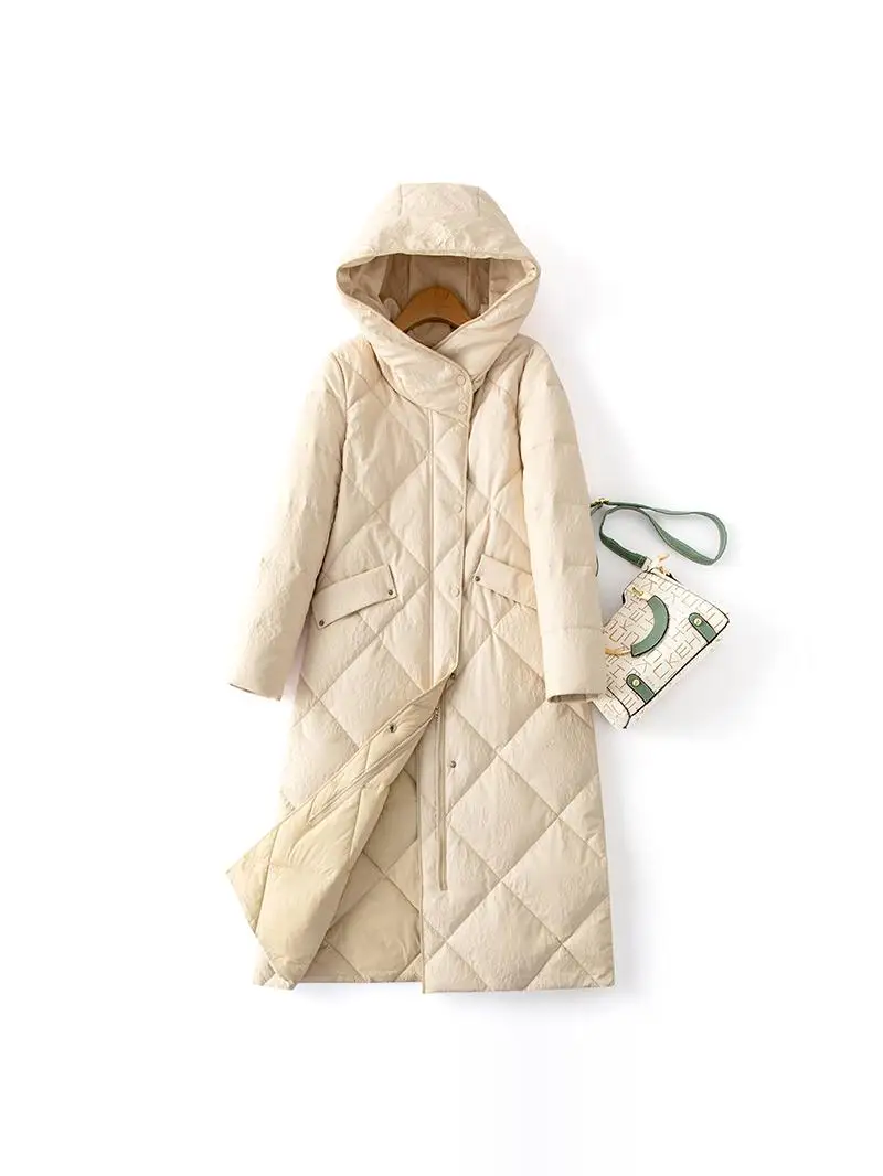 Haining 本革ジャケット レディース ミッドレングス シュエンド 冬用 新しいシープスキン ファーコート 暖かいジャケット 通勤用