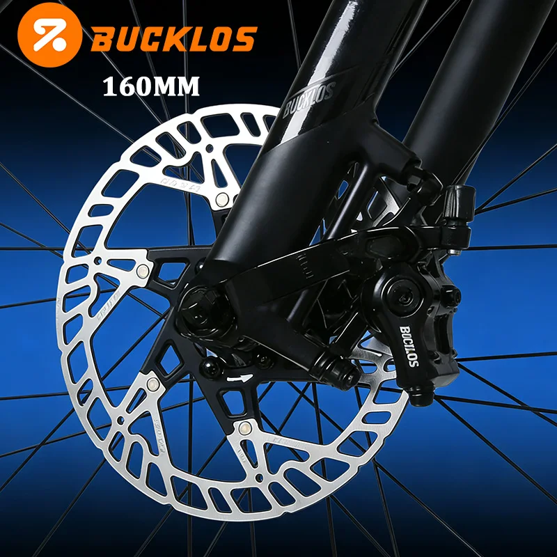 

BUCKLOS 160MM Floating Brake Rotor 6 Bolts Front Rear Disc Brake Rotor Heat Dissipation Mountain Bike Centerline Rotors