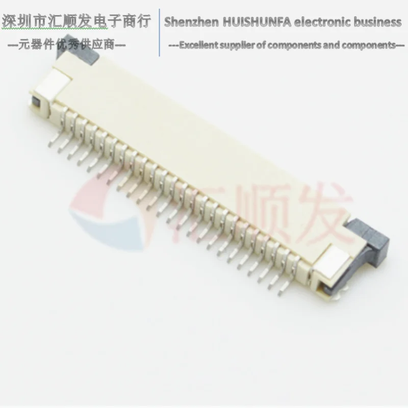 0.8mm  6P/8P/10P/12P/14P/16P/18P/20P 22P 24P 26P 30P 36P FFC flat wire socket connector，Upper contact