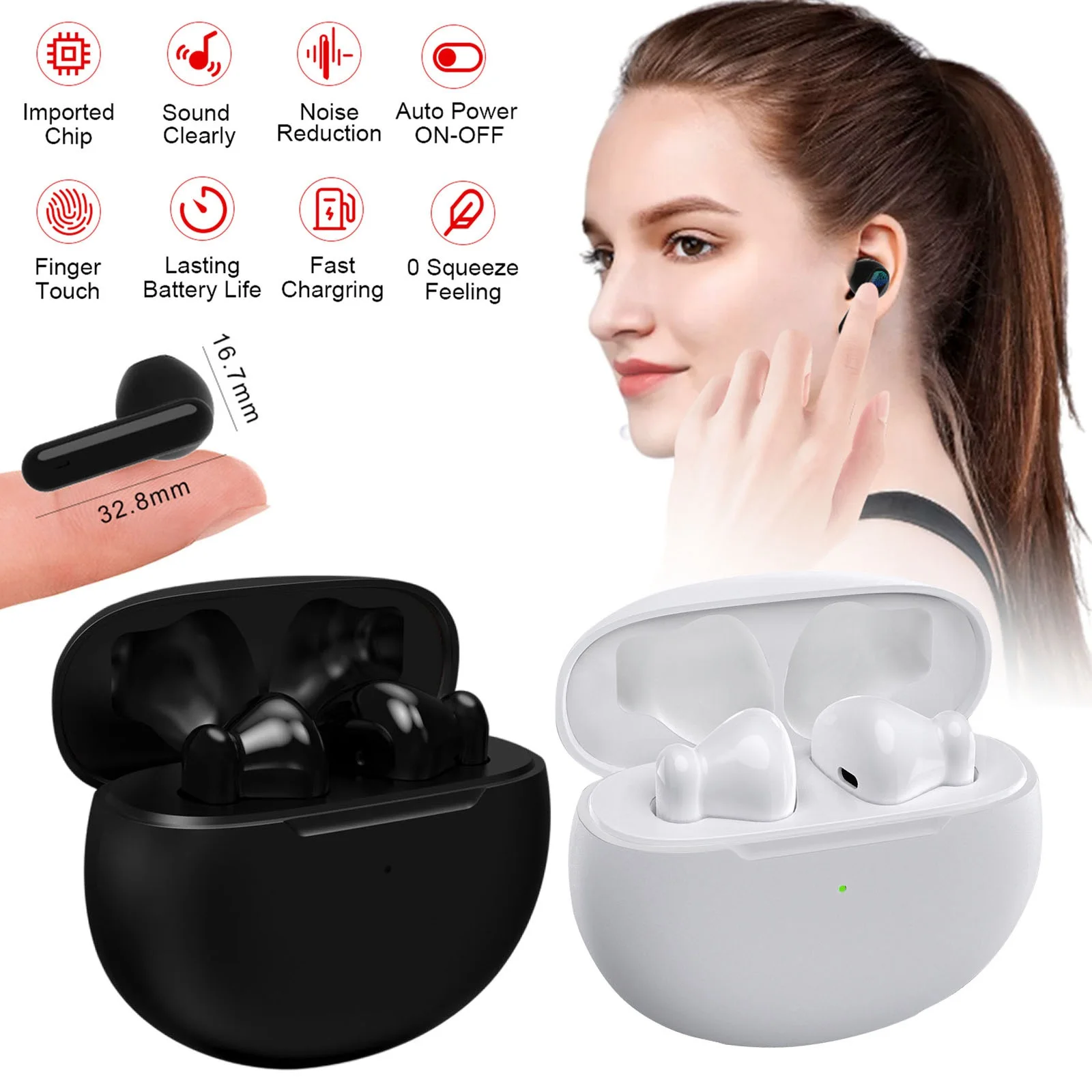 

New Style Hearing Aid No Noise Mini Hearing Aid for Elderly Deafness Audio Amplifier Sound Deaf Hear Loss Digital Hearing Aids