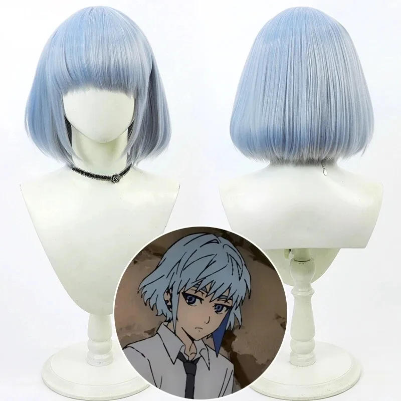 2025 12 برج الله Khun Aguero Agnes شعر مستعار تأثيري قصير مقاومة للحرارة الشعر الاصطناعية هالوين كرنفال لعب الأدوار #2