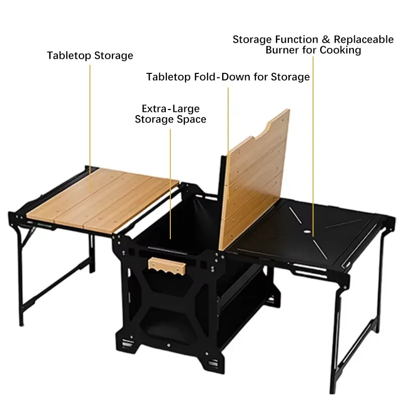 INBESTCAMP Camping Gear Storage Corporate Capacity Balcony Lightweight Portable Width Camping Factory Foldable
