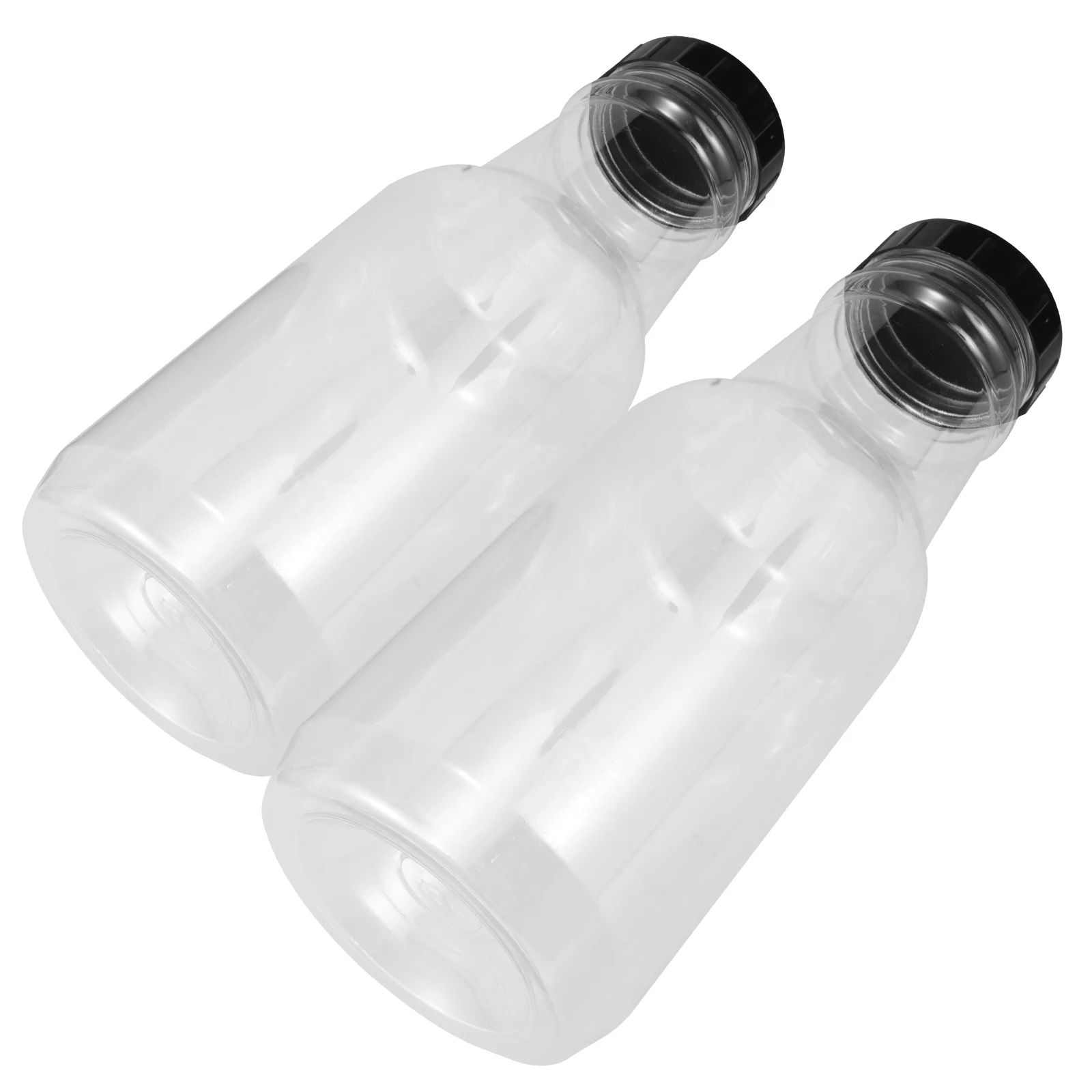 

2pcs Popcorn Bottle Transparent Storage Container Reusable Drink Jar Large Capacity Plastic Jars Empty Beverage Bottles