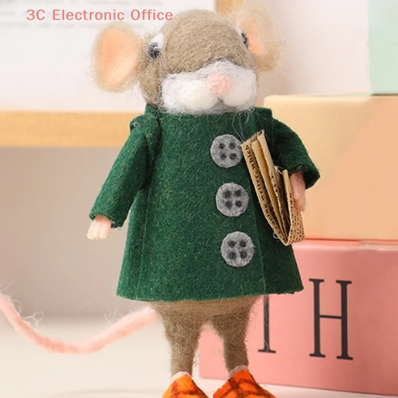 1 Set Animals Adult Felt Animal Sets Needle Felted Mice Kits With Supplies And Instructions Needle Felting Kit For Christmas