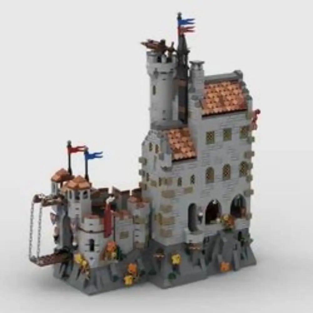 2602PCS MOC Classic Castle Building Blocks modello di città blocchi fai da te giocattoli regalo educativo per bambini