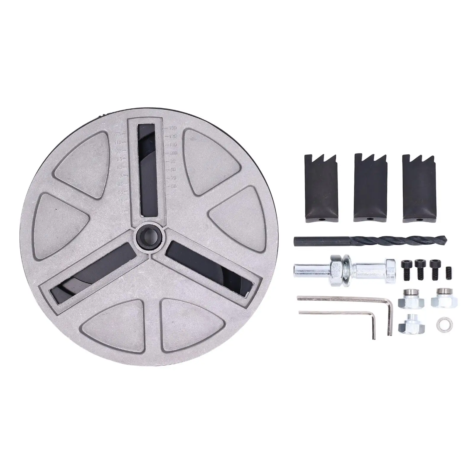 Adjustable Punching Saw Tool for Round Holes with Positioning Bit and Three Tooth Blades for Various Diameters