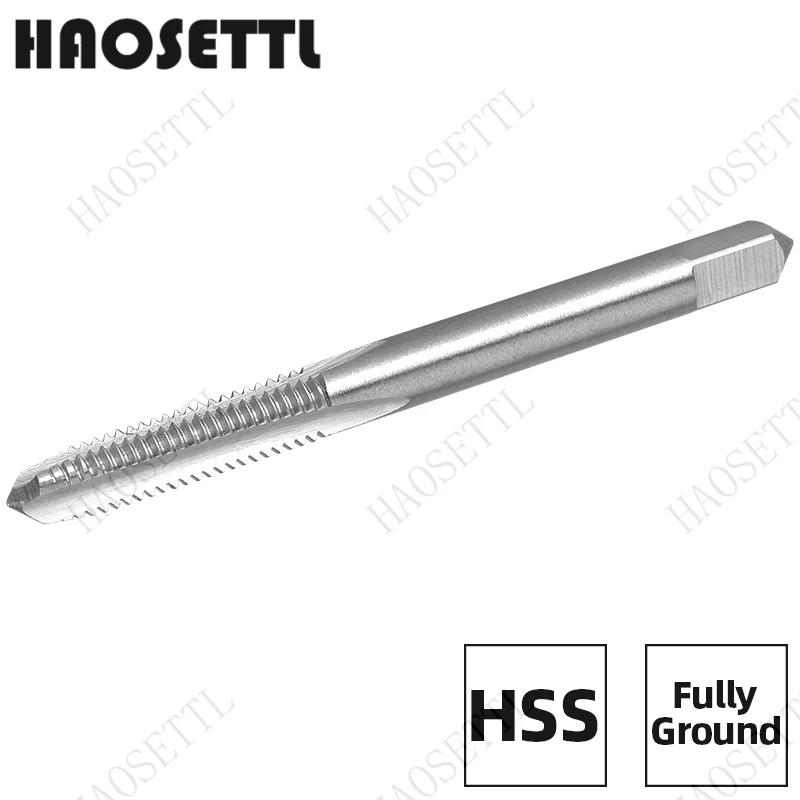 HAOSETTL 5-40UNC，5-44UNF，6-32UNC，6-40UNF，8-32UNC，8-36UN Tap and Die Set Right Hand,HSS Machine Thread Tap & Round Die