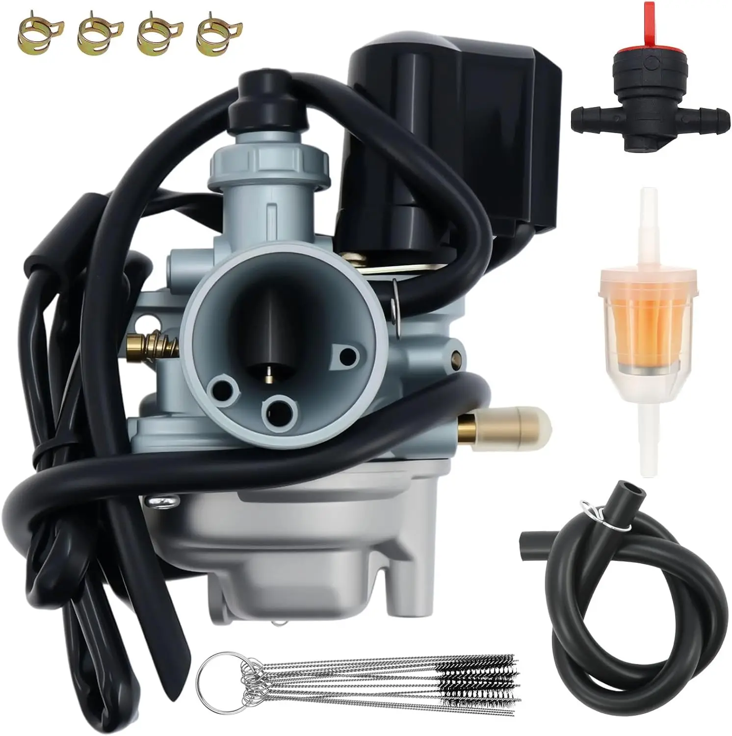 KFX90 Carburetor Fit for Kawasaki 90 KFX90 2007-2022 ATV Carb Replace 15004-Y008 15004-Y003 15004-Y005