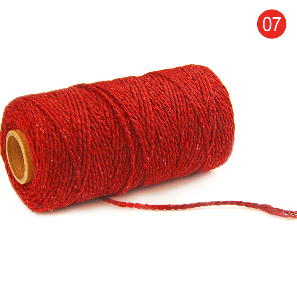 

4pcs Colored Cotton 10Mx2mm Durable Braided Camping Clothesline Wrapping DIY Non Fading Wrapping Rope High Strength
