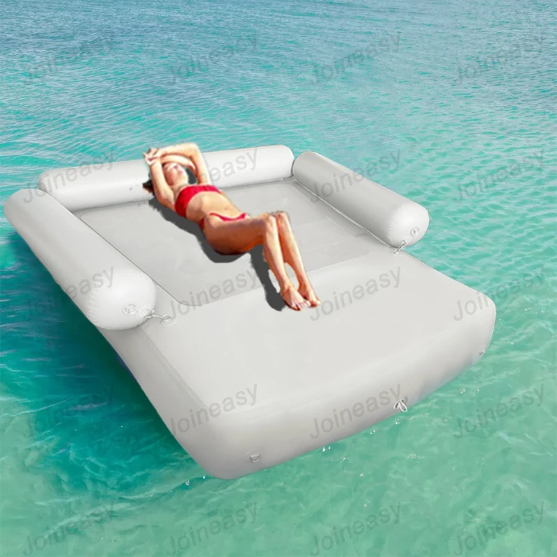 

High Quality Water Party Inflatable Sea Floating Dock Platform Sofa Bed for Water Sports