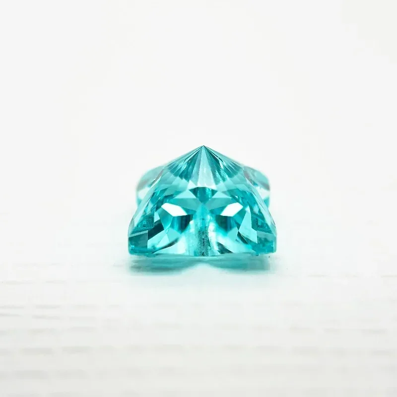 J-Lab выращенный параиба Quincunx форма драгоценный камень для DIY усовершенствованное изготовление ювелирных изделий инкрустация кольцо ожерелье на выбор сертификат Фото №4