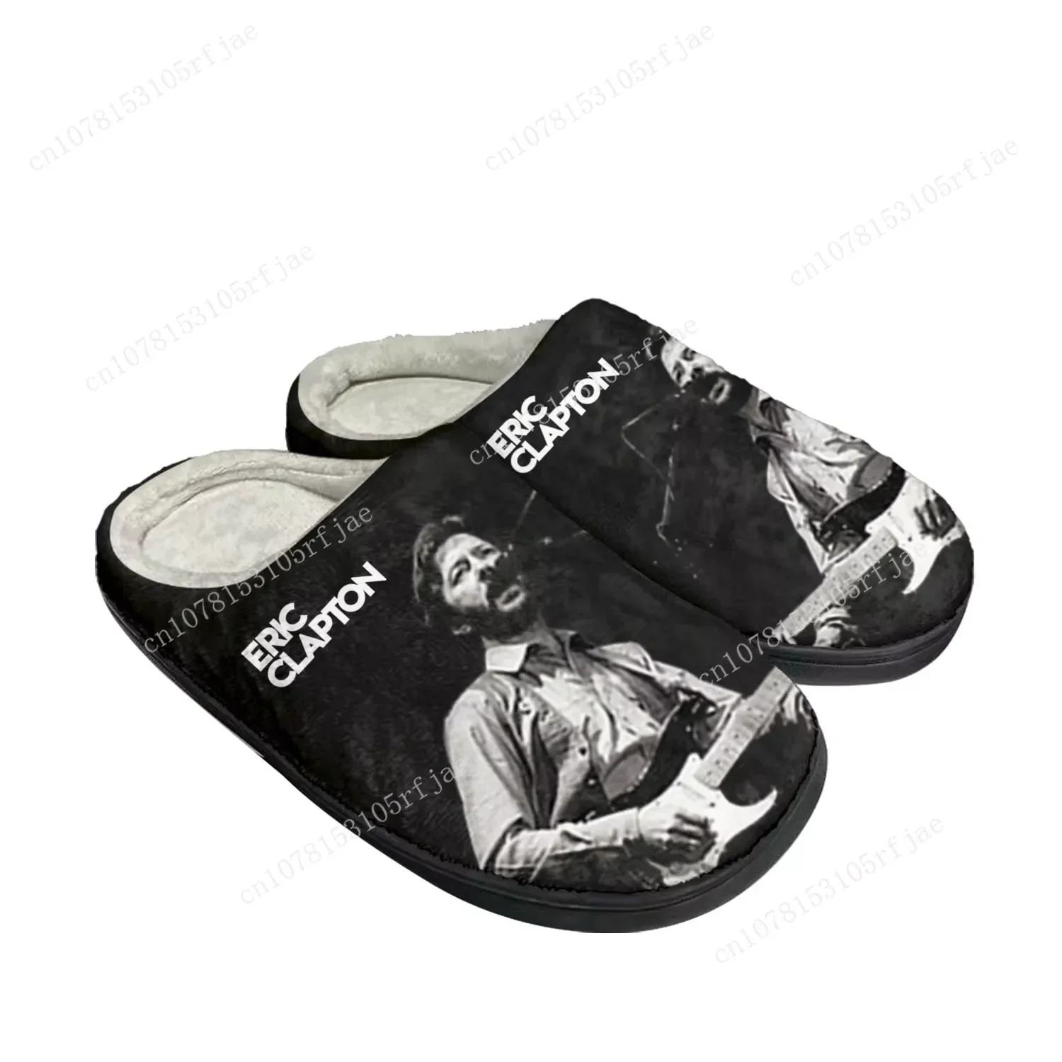 Eric Clapton Rock Musician Guitar Home Cotton Custom Slippers Mens Womens Sandals Plush Bedroom Keep Warm Shoe Thermal Slipper