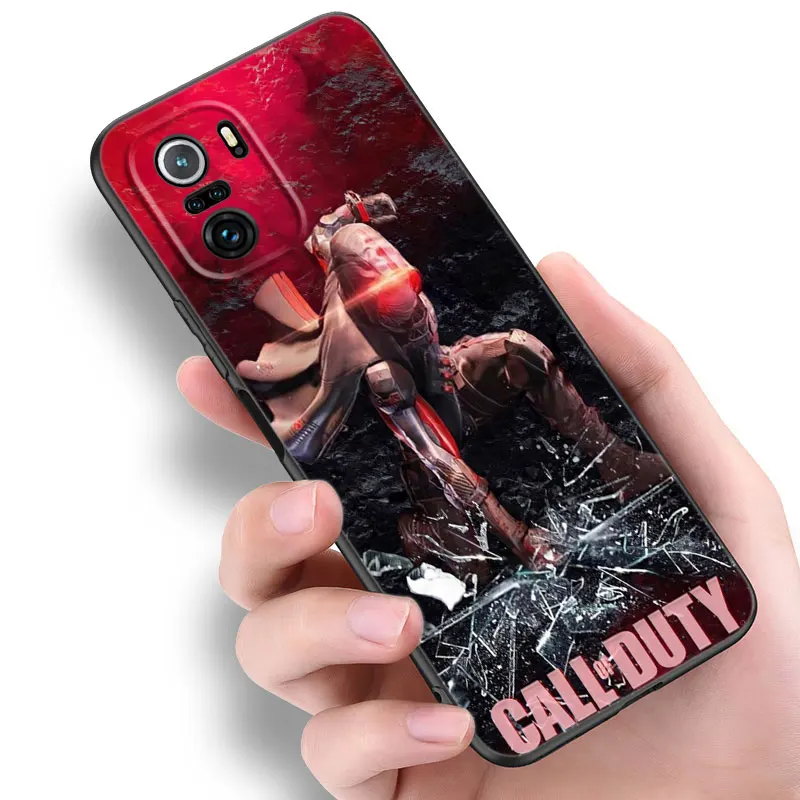 Game Call Of D-Duty Black Silicone Phone Case For Xiaomi POCO X3 X4 NFC F4 GT F5 F6 M3 M4 M6 X5 X6 Pro 5G M5 C55 C65