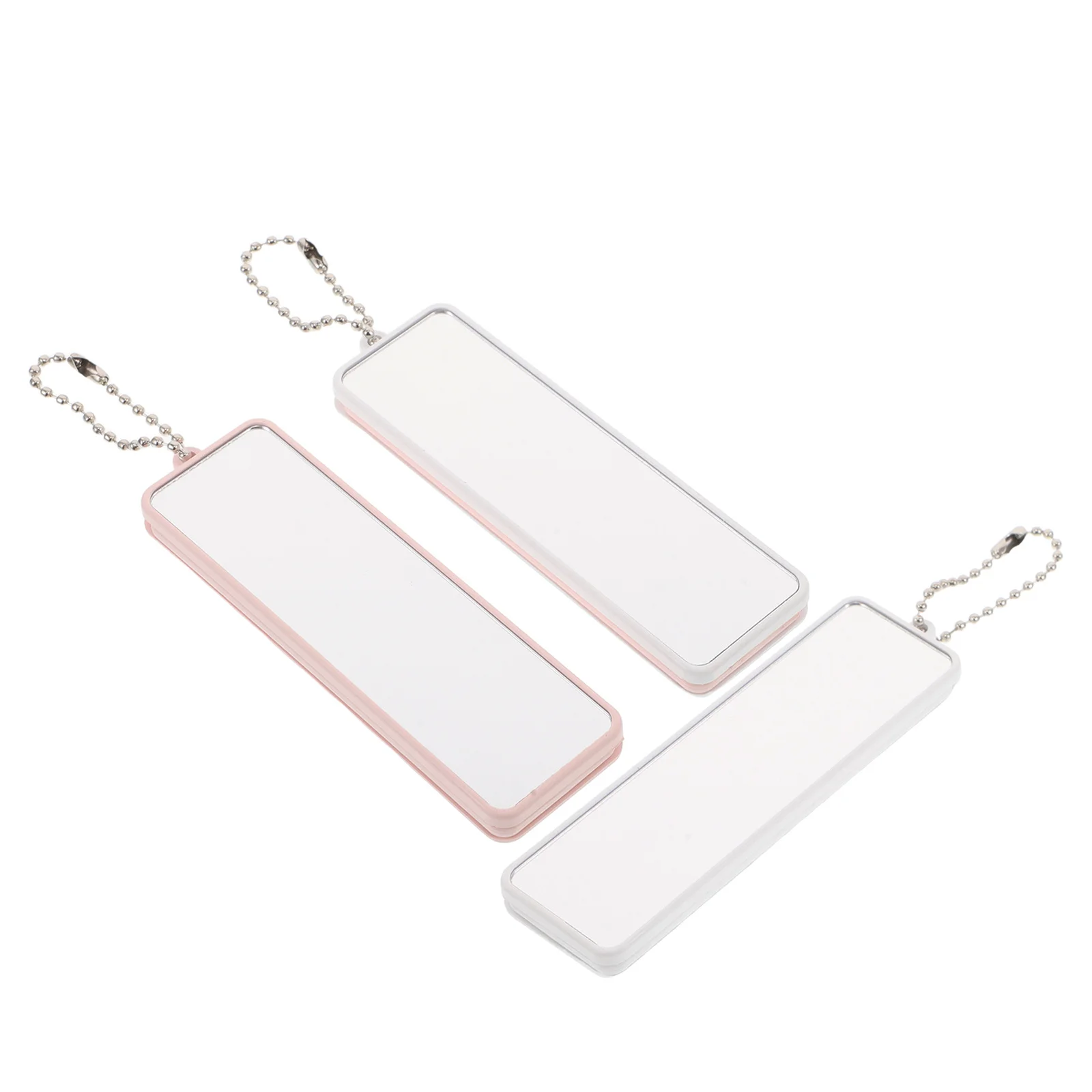 3 pçs portátil mini espelho e pente conjunto compacto dobrável bolso escova de maquiagem acessível ferramenta estilo cabelo para mulher espelho e pente