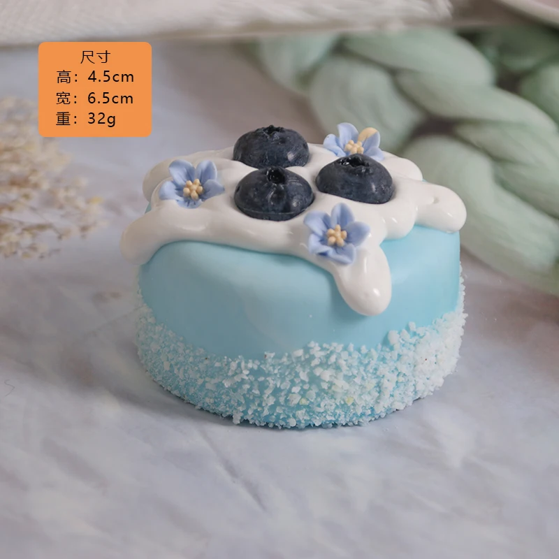 1PCS Simulated Fruit Chocolate Hard Cake Home Decor Party Decoration Baking Shop Dessert Sample