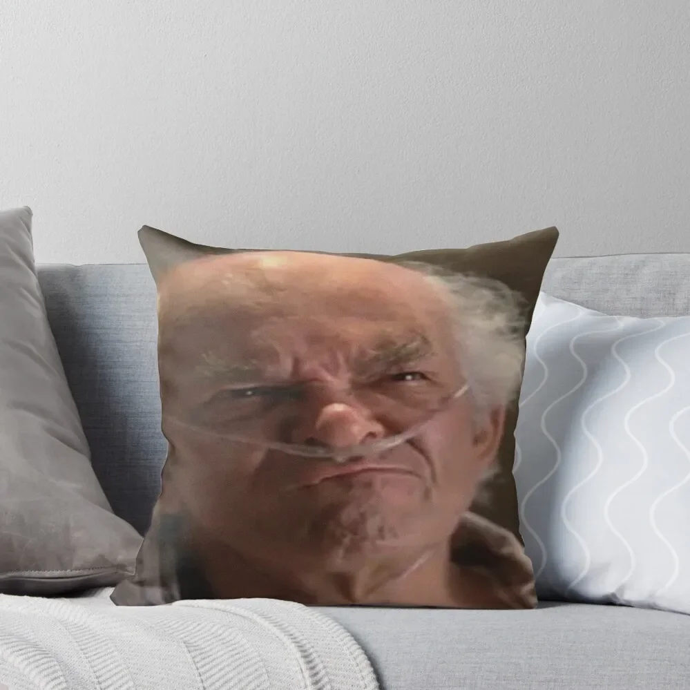 Stretched Hector Salamanca Face Breaking Bad Meme Throw Pillow Anime christmas supplies Cushions Pillow