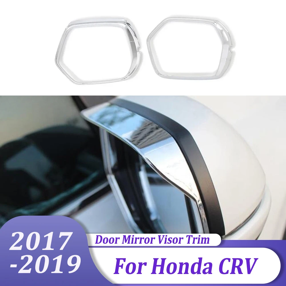 

Rearview Mirror Rain Shade Visor Trim Mirror Eyebrow Cover Car Styling Exterior Accessories For Honda CRV CR-V 2017 2018 2019