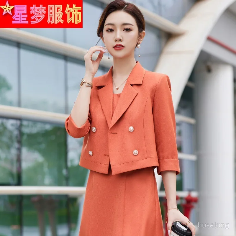 

High Sense Short Suit Women's Spring and Summer 2023 New Small Casual Workplace Formal Wear Small Suit Business Suit