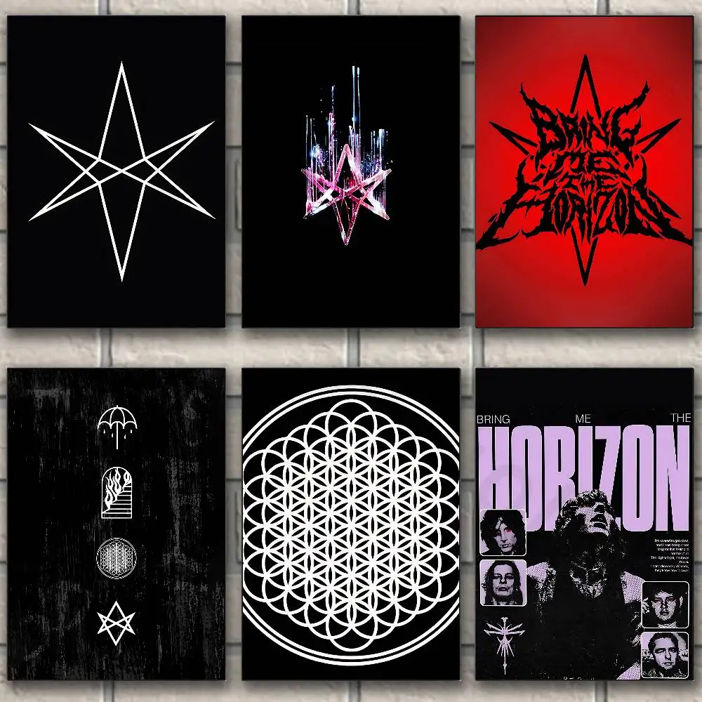 

B-Bring Me The Horizon Classic Poster Wall art print art suitable for living room bedroom bar parlor home decoration gift