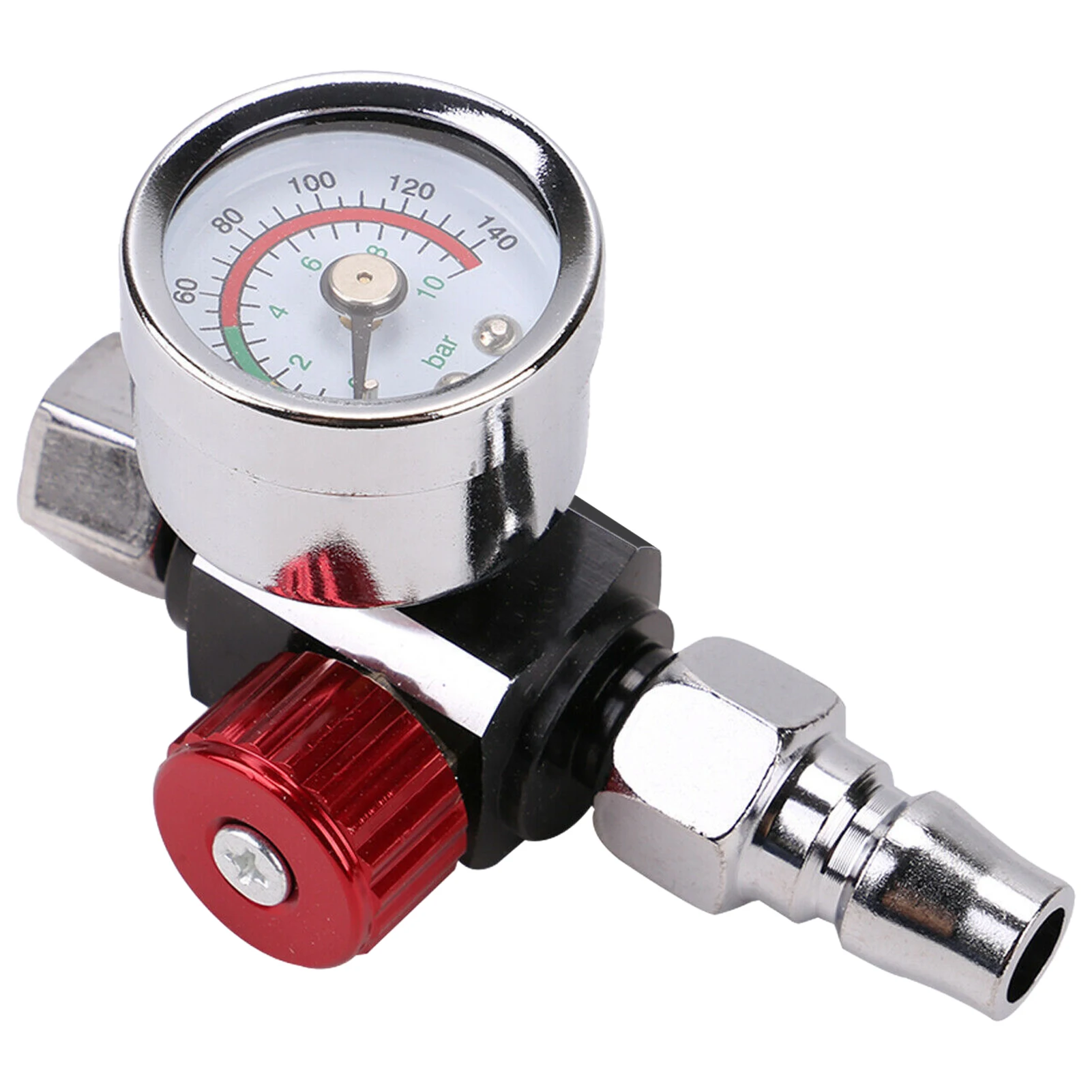 

Gauge Control Paint Pneumatic Inline Spray 1/4 Inch NPT Accurate 0-140 PSI Air Pressure Regulator Adjusting Tool Accessories