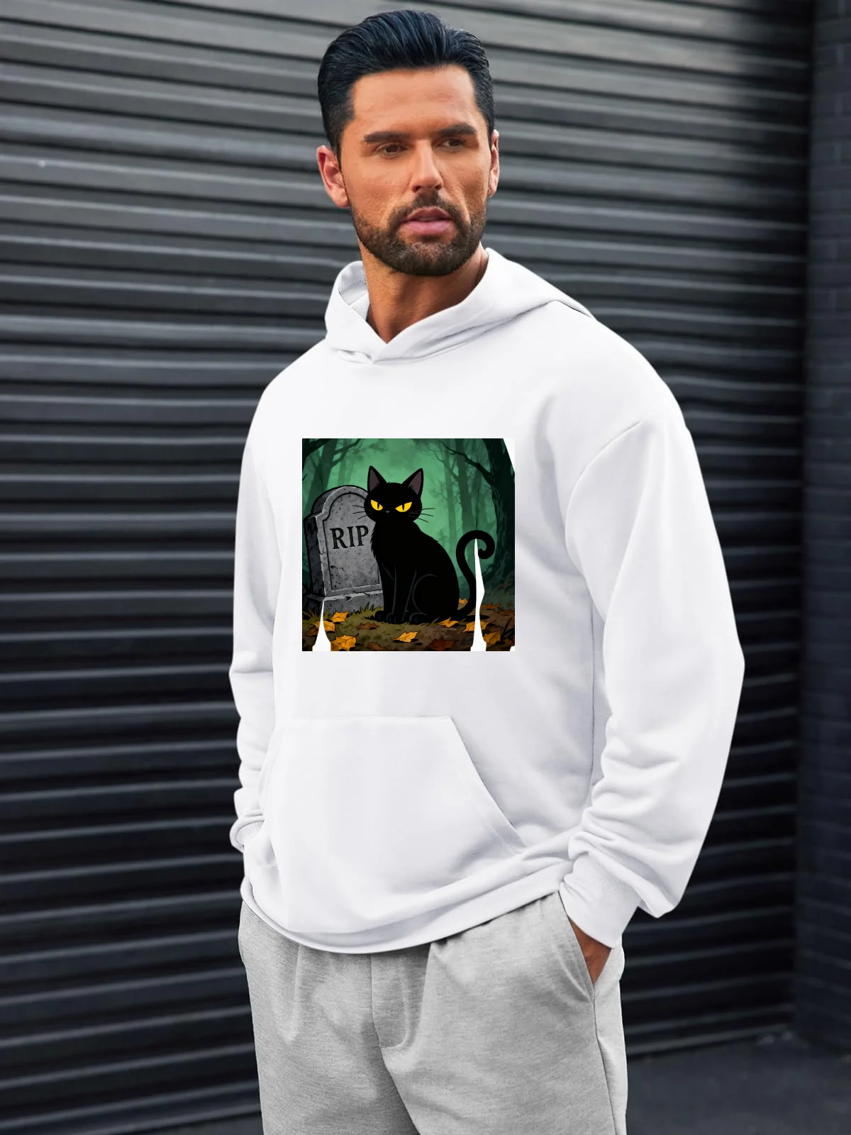 

Men's Fashion Pullover Hoodie - Anime-Printed Sweatshirt, A Unique Choice for Anime & Street Fashion Enthusiasts