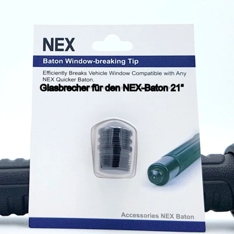 Nextorch BT50002 Window Breaker Tip, Compatible with Any NEX Quicker Batons, Strong Nano-ceramic Material